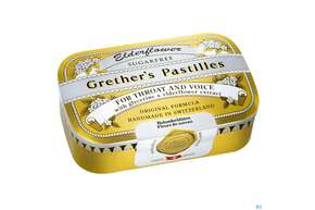 Grether&amp;#039;s Pastilles Elderflower Zuckerfrei 110g, A-Nr.: 3619415 - 01