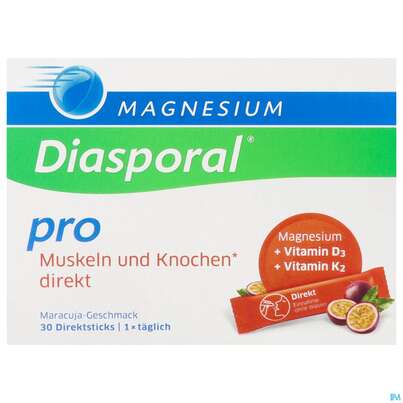 Magnesium Diasporal/pro/direkt +d3+k2 Muskel +knochen 30st, A-Nr.: 5722382 - 01