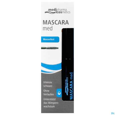 Sie sehen eine Packung Mascara Med Wasserfest 5ml, Produktbild: 02 Mascara Med Wasserfest 5ml, A-Nr.: 4751714 - 02