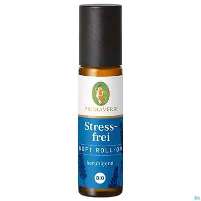 Sie sehen eine Packung Primavera Duft Roll-on Bio Stressfrei 10ml, Produktbild: 02 Primavera Duft Roll-on Bio Stressfrei 10ml, A-Nr.: 3161519 - 02