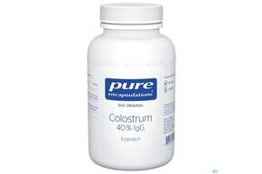 Sie sehen eine Packung Pure Encapsulations Colostrum 40% Igg 90 Kapseln, Produktbild: 01 Pure Encapsulations Colostrum 40% Igg 90 Kapseln, A-Nr.: 3798990 - 01