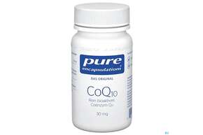 Sie sehen eine Packung Pure Encapsulations Coq10 30mg 60 Kapseln, Produktbild: 01 Pure Encapsulations Coq10 30mg 60 Kapseln, A-Nr.: 2304810 - 01
