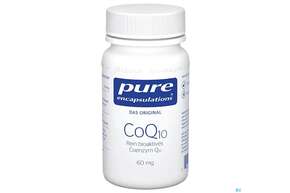 Sie sehen eine Packung Pure Encapsulations Coq10 60mg 30 Kapseln, Produktbild: 01 Pure Encapsulations Coq10 60mg 30 Kapseln, A-Nr.: 4069000 - 01