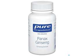 Sie sehen eine Packung Pure Encapsulations Panax Ginseng 60 Kapseln, Produktbild: 01 Pure Encapsulations Panax Ginseng 60 Kapseln, A-Nr.: 2382968 - 01