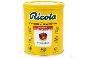 Sie sehen eine Packung Ricola Schweizer Kraeuterzucker Dose 250g, Produktbild: 01 Ricola Schweizer Kraeuterzucker Dose 250g, A-Nr.: 5627554 - 01