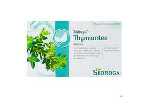Sie sehen eine Packung Sidroga Tee Doppelkammerbeutel Thymian 20st, Produktbild: 01 Sidroga Tee Doppelkammerbeutel Thymian 20st, A-Nr.: 2429351 - 01