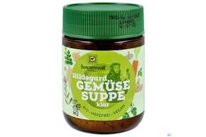 Sie sehen eine Packung Sonnentor Bio Gemuesesuppe Klar Im Glas 01420 120g, Produktbild: 01 Sonnentor Bio Gemuesesuppe Klar Im Glas 01420 120g, A-Nr.: 4389644 - 01