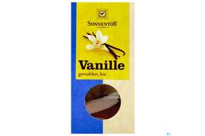 Sie sehen eine Packung Sonnentor Bio Vanille Pulver 00360 10g, Produktbild: 01 Sonnentor Bio Vanille Pulver 00360 10g, A-Nr.: 3740594 - 01