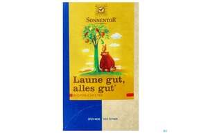 Sie sehen eine Packung Sonnentor Fruechtetee/bio Laune Gut, Alles Gut 02262 18st, Produktbild: 01 Sonnentor Fruechtetee/bio Laune Gut, Alles Gut 02262 18st, A-Nr.: 3574718 - 01