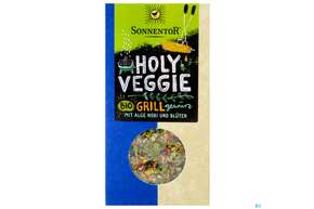Sie sehen eine Packung Sonnentor Gewuerzmischung/bio Holy Veggie 00863 30g, Produktbild: 01 Sonnentor Gewuerzmischung/bio Holy Veggie 00863 30g, A-Nr.: 4793612 - 01