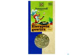 Sie sehen eine Packung Sonnentor Gewuerzzubereitung Bio Eierspeis 00692 70g, Produktbild: 01 Sonnentor Gewuerzzubereitung Bio Eierspeis 00692 70g, A-Nr.: 5380823 - 01