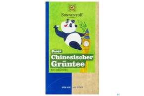Sie sehen eine Packung Sonnentor Gruener Tee Bio Chinesisch 02222 18st, Produktbild: 01 Sonnentor Gruener Tee Bio Chinesisch 02222 18st, A-Nr.: 4307729 - 01