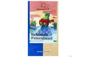 Sie sehen eine Packung Sonnentor Kraeutertee/bio Schoenen Feierabend 02538 18st, Produktbild: 01 Sonnentor Kraeutertee/bio Schoenen Feierabend 02538 18st, A-Nr.: 4039358 - 01