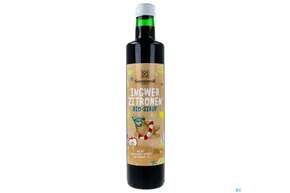 Sie sehen eine Packung Sonnentor Sirup/bio Ingwer/zitrone 00596 500ml, Produktbild: 01 Sonnentor Sirup/bio Ingwer/zitrone 00596 500ml, A-Nr.: 3605732 - 01