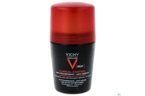 Sie sehen eine Packung Vichy Homme Deodorant/roll-on 96h Antitranspirant Clinic 50ml, Produktbild: 01 Vichy Homme Deodorant/roll-on 96h Antitranspirant Clinic 50ml, A-Nr.: 5571581 - 01