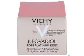 Sie sehen eine Packung Vichy Neovadiol Rose Platinium Augen 15ml, Produktbild: 01 Vichy Neovadiol Rose Platinium Augen 15ml, A-Nr.: 5344158 - 01