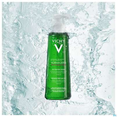 Sie sehen eine Packung Vichy Normaderm Reinigungs -gel Intensives 200ml, Produktbild: 04 Vichy Normaderm Reinigungs -gel Intensives 200ml, A-Nr.: 5060521 - 04