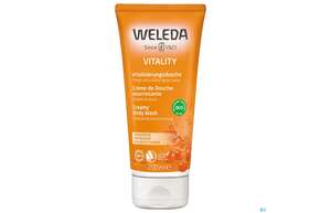 Sie sehen eine Packung Weleda Sanddorn Vitalisierungsdusche Vitality 200ml, Produktbild: 01 Weleda Sanddorn Vitalisierungsdusche Vitality 200ml, A-Nr.: 3054723 - 01
