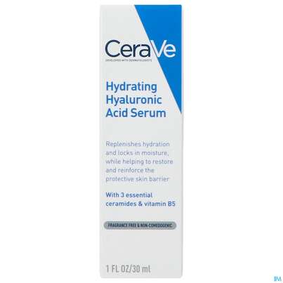 Sie sehen eine Packung Cerave Feuchtigkeitsspendend Hyaluronsaeure Serum 30ml, Produktbild: 02 Cerave Feuchtigkeitsspendend Hyaluronsaeure Serum 30ml, A-Nr.: 5801271 - 02