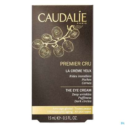 Sie sehen eine Packung Caudalie Premier Cru Augencreme 15ml, Produktbild: 01 Caudalie Premier Cru Augencreme 15ml, A-Nr.: 3492587 - 01