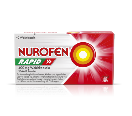 Nurofen Rapid 400 mg Weichkapseln 40 Stk, A-Nr.: 4974147 - 01