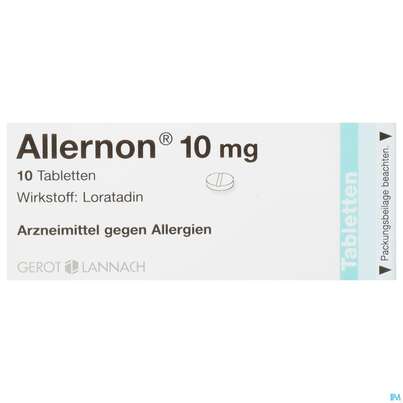 Allernon Tabl 10mg 10st, A-Nr.: 2440677 - 01