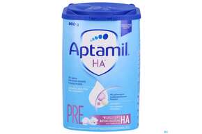 Sie sehen eine Packung Aptamil Milch-fertignahrung Ha Pre 800g, Produktbild: 01 Aptamil Milch-fertignahrung Ha Pre 800g, A-Nr.: 4882221 - 01