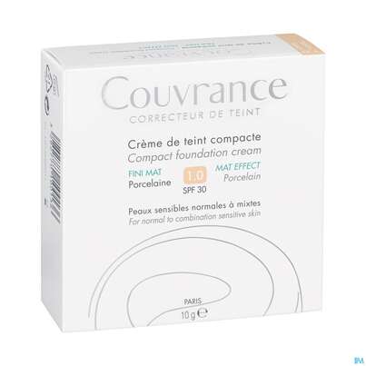 Avène Couvrance Kompakt Creme-make-up Mattierend Porzellan 10g, A-Nr.: 2595078 - 02