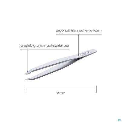 Pinzetten Canal Rostfrei/gerade 9cm Satin 2014- 1st, A-Nr.: 4785647 - 02