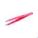 Pinzetten Canal Rostfrei/schraeg 9cm Pink 2070- 1st, A-Nr.: 4785943 - 01