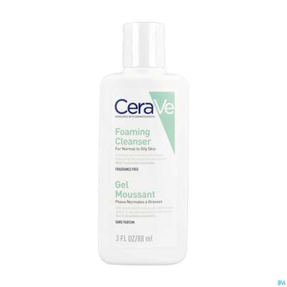 Sie sehen eine Packung Cerave Schäumendes Reinigungsgel 88ml, Produktbild: 02 Cerave Schäumendes Reinigungsgel 88ml, A-Nr.: 4802044 - 02