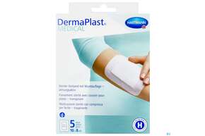 Wundpflaster Dermaplast/medical Selbstklebend Steril Atmungsaktiv 10x 8cm 5st, A-Nr.: 4489541 - 01