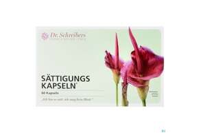 Sie sehen eine Packung Saettigungskapseln Dr.schreibers 60st, Produktbild: 01 Saettigungskapseln Dr.schreibers 60st, A-Nr.: 4126778 - 01