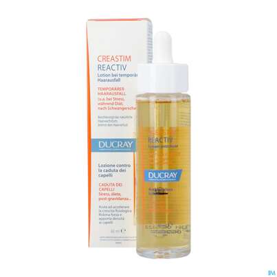 Sie sehen eine Packung Ducray Creastim Anti Haarausfall Intensivlotion Reactiv Neu 60ml, Produktbild: 13 Ducray Creastim Anti Haarausfall Intensivlotion Reactiv Neu 60ml, A-Nr.: 5693456 - 13