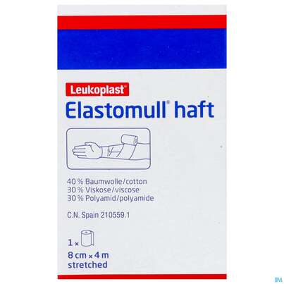 ELASTOMULL HAFT 4MX 8CM 1ST, A-Nr.: 0765079 - 01