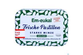 Sie sehen eine Packung Em-eukal Frische Pastillen Dose Zfr Starke Minze 20g, Produktbild: 01 Em-eukal Frische Pastillen Dose Zfr Starke Minze 20g, A-Nr.: 4934047 - 01