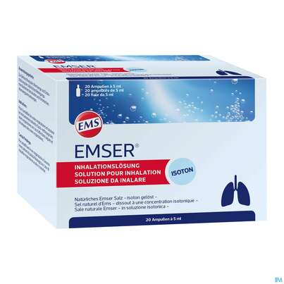 Emser Inhalationsloesung Isoton Ampullen/sachet 20st, A-Nr.: 3072483 - 03