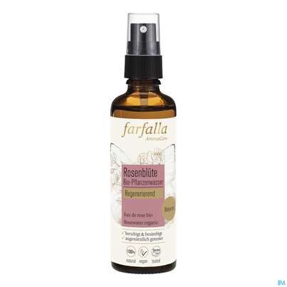 Farfalla Pflanzenwasser/bio Regenerierend Rosenblueten 75ml, A-Nr.: 4860774 - 02
