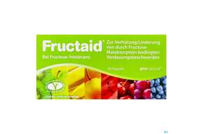 Sie sehen eine Packung Fructaid Kapseln 120st, Produktbild: 01 Fructaid Kapseln 120st, A-Nr.: 4543536 - 01
