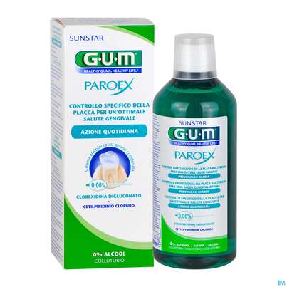 Mundwasser/spuelung Gum Mundspuelung Paroex Chx O.alk 0,06% Langzeitpflege 1702 500ml, A-Nr.: 3190202 - 04