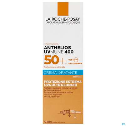Sie sehen eine Packung Sonnenprodukte La Roche Posay Anthelios/ges/hydratisie 50+/creme Bb Uv-mu 50ml, Produktbild: 01 Sonnenprodukte La Roche Posay Anthelios/ges/hydratisie 50+/creme Bb Uv-mu 50ml, A-Nr.: 5572043 - 01