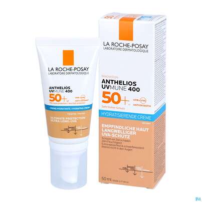 Sie sehen eine Packung Sonnenprodukte La Roche Posay Anthelios/ges/hydratisie 50+/creme Bb Uv-mu 50ml, Produktbild: 03 Sonnenprodukte La Roche Posay Anthelios/ges/hydratisie 50+/creme Bb Uv-mu 50ml, A-Nr.: 5572043 - 03