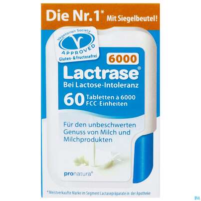 Lactrase Tabl Im Klickspender 6.000 Fcc -pro Natura 60st, A-Nr.: 4309473 - 01