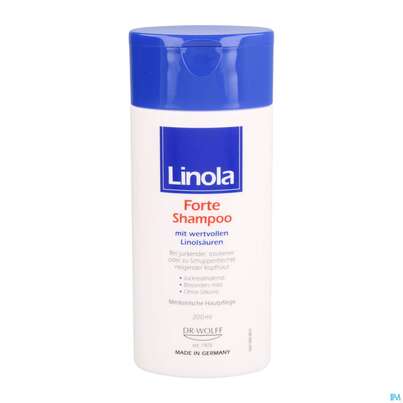 Sie sehen eine Packung Shampoon Linola Forte 200ml, Produktbild: 06 Shampoon Linola Forte 200ml, A-Nr.: 5724553 - 06