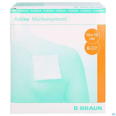 Mullkompressen Askina 8fach Steril 10x 10cm 25x2 50st, A-Nr.: 1778960 - 01