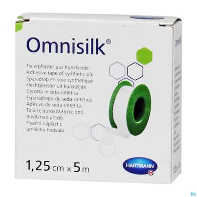 Fixierpflaster Omnisilk 5mx 1,25cm 1st, A-Nr.: 1566100 - 03