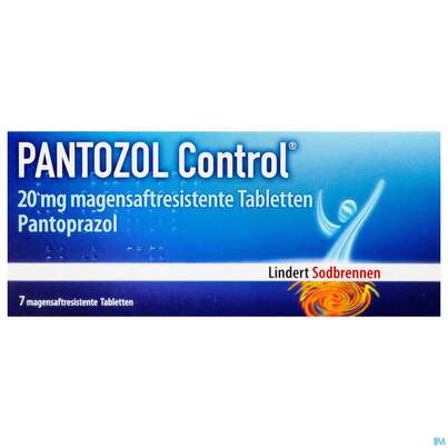 Pantozol Control Magensaftresistente Tabl 20mg 7st, A-Nr.: 3544775 - 01