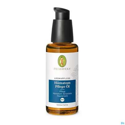 Sie sehen eine Packung Primavera Aromapflege Haematom Pflege Oel Bio 50ml, Produktbild: 01 Primavera Aromapflege Haematom Pflege Oel Bio 50ml, A-Nr.: 5377583 - 01