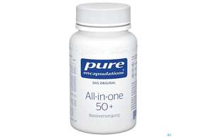 Sie sehen eine Packung Pure Encapsulations All-in-one 50+ 60 Kapseln, Produktbild: 01 Pure Encapsulations All-in-one 50+ 60 Kapseln, A-Nr.: 4856554 - 01