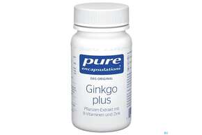 Sie sehen eine Packung Pure Encapsulations Ginkgo Plus 60 Kapseln, Produktbild: 01 Pure Encapsulations Ginkgo Plus 60 Kapseln, A-Nr.: 5228245 - 01